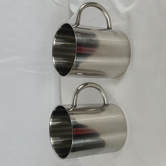 COPY - Free Add-on Item -Set of 2 Stainless Steel Coffee Mugs - Picture 1 of 7